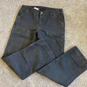 Carhartt Black Double-Knee 8 Tall Carpenter Work Pant